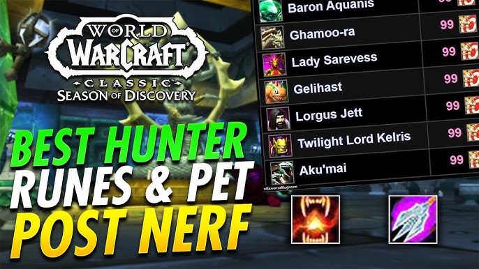 Top Hunter Runes in WoW Classic Season of Discovery - Maximize DPS