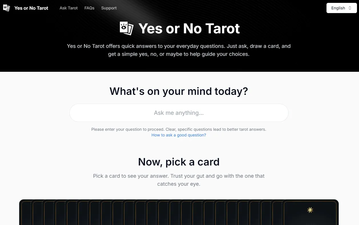 Tarot Yes or No： Get Clear Answers to Your Questions Instantly