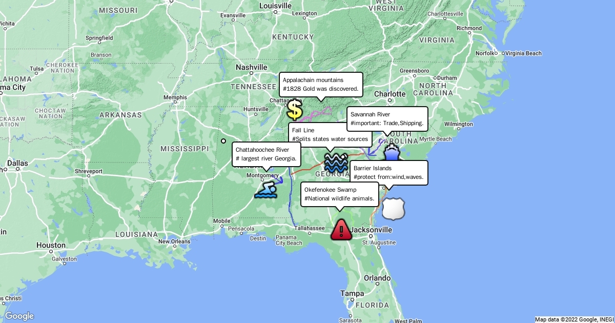 6 Major Physical Features in Georgia on a Map: A Complete Guide