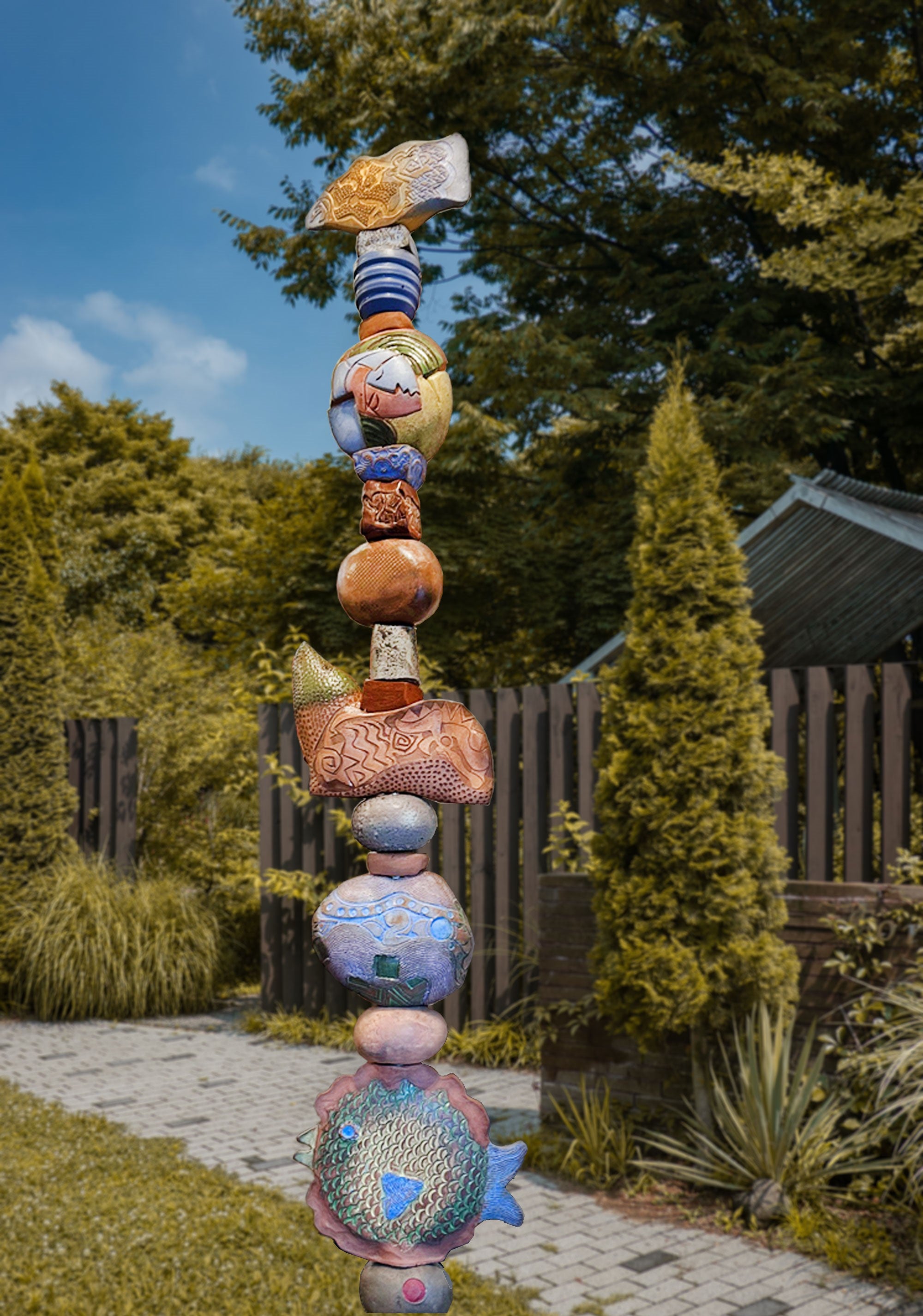 Unique Ceramic Garden Totems to Elevate Your Outdoor Space