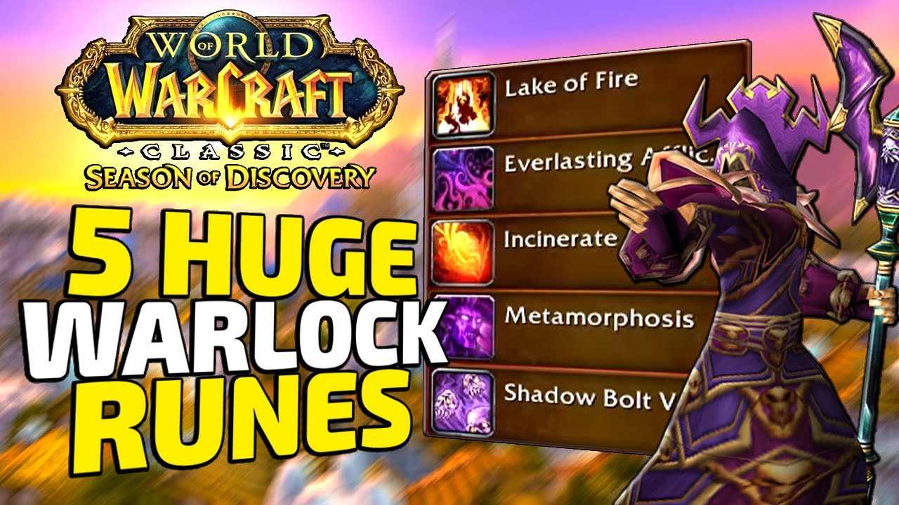 Level Up Fast with Warlock Runes in Wow Season of Discovery