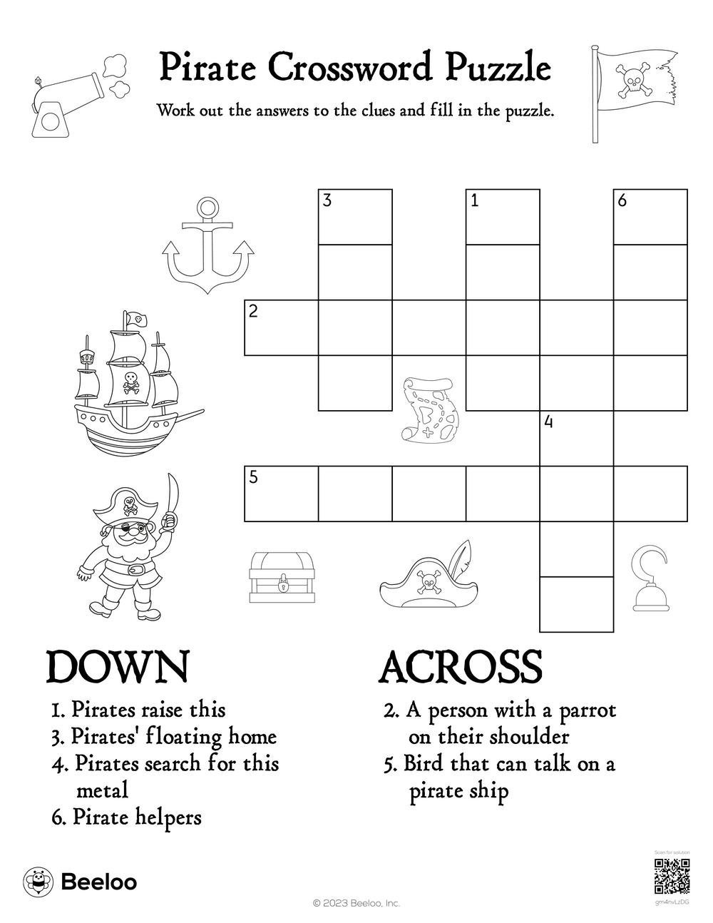 Solve the Pirate Ship Feature Crossword Clue with These Answers