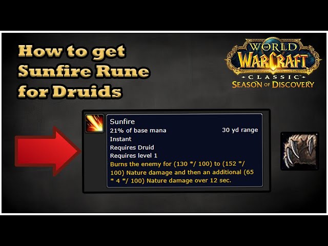 Unlocking Sunfire Runes: Essential Guide for Druid Class