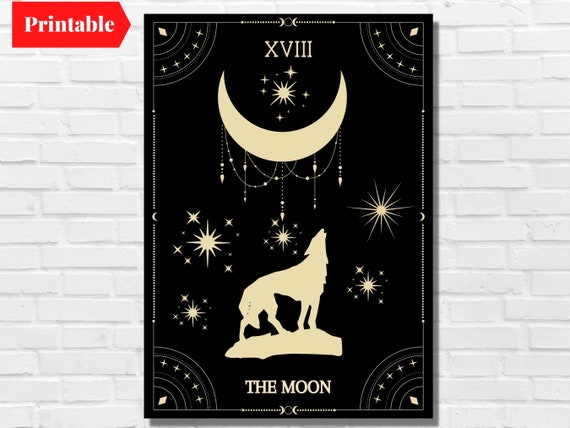 The Moon Tarot Card: Howling Wolf Symbolism & Spiritual Insights