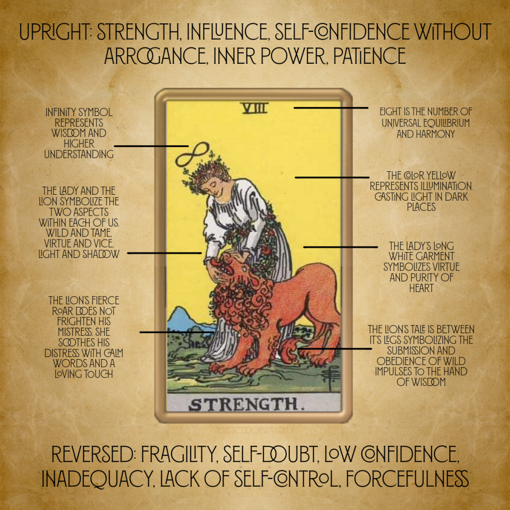 How the Tarot Strength Card Reflects Emotional Strength and Relationships