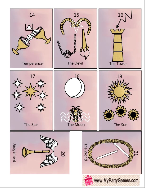 Explore Free Tarot Printables for Scrapbooking and Tarot Reading