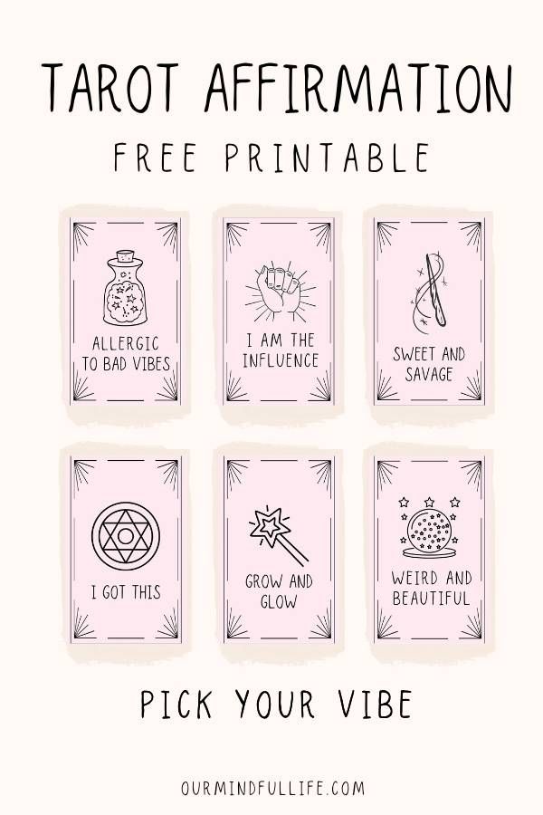 free tarot printables scrapbooking free