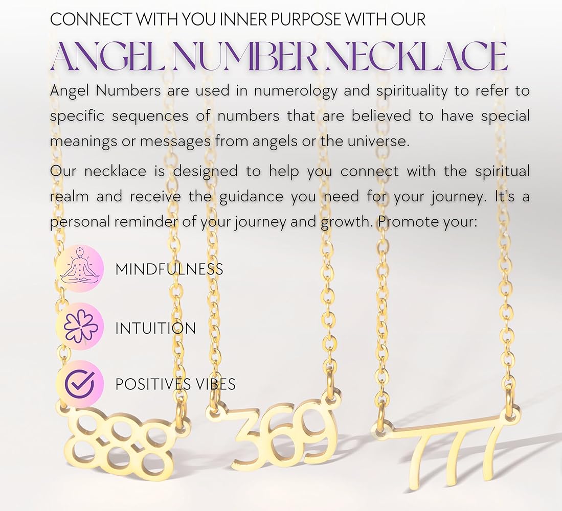 Shop Angel Numbers Necklaces: Beautiful Symbol of Numerology and Empowerment