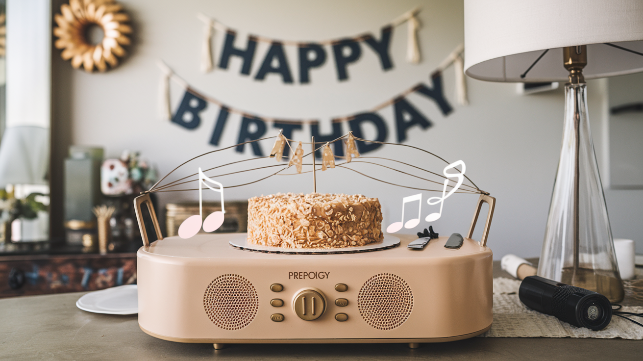 Celebrate in Style with the Prepology Musical Cake Tray Features