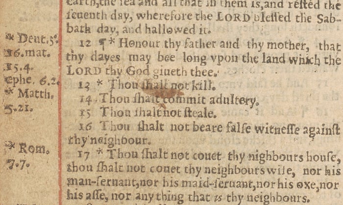 notorious feature of 1631 wicked bible