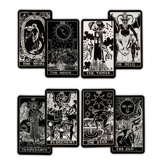 Find Unique Black White Tarot Cards Deck Here