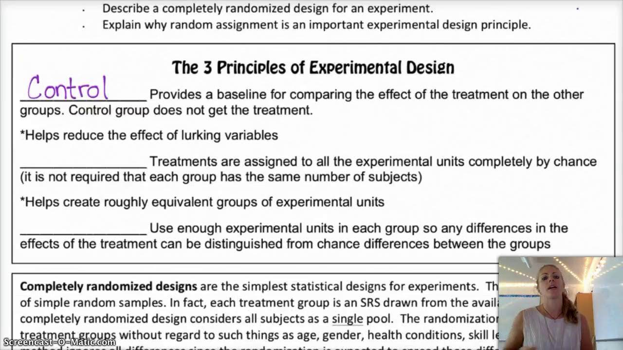 Learn the two essential features of all statistically designed experiments easily now