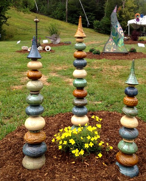 Cool Ceramic Yard Totems: Unique Decor for Your Garden