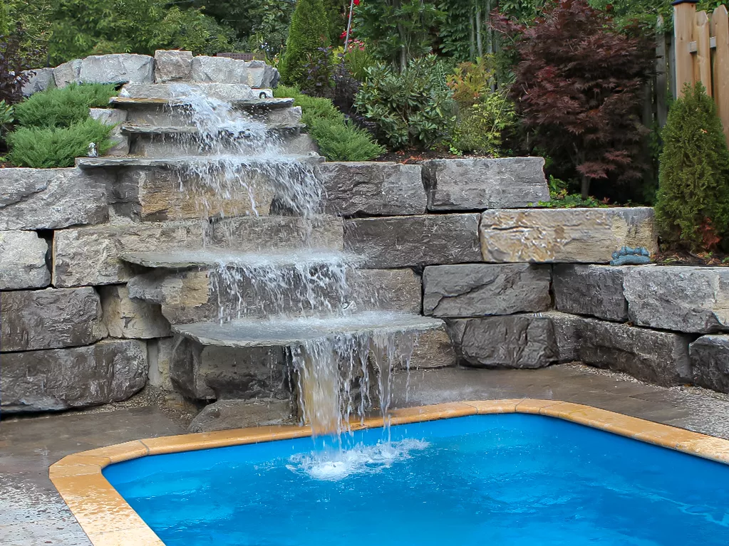 Cool Water Features for Inground Pools Youll Love