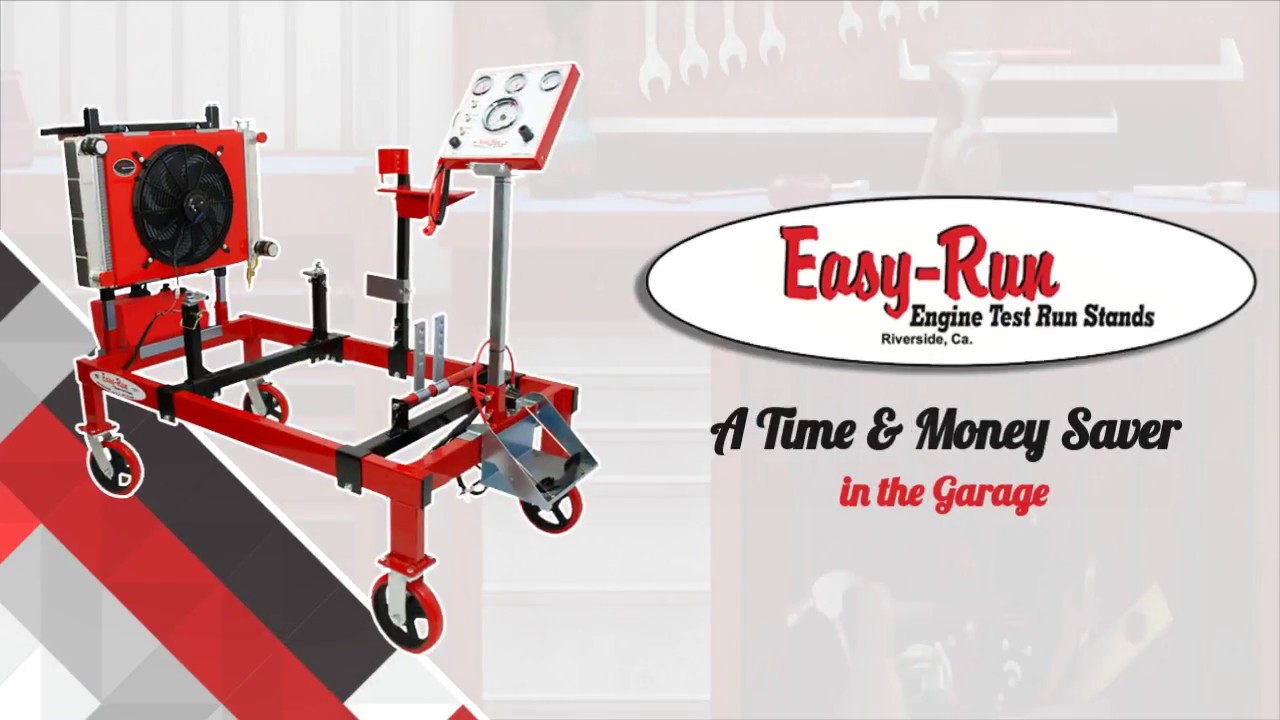 Save Time and Effort with an Engine Run Stand for Break-In