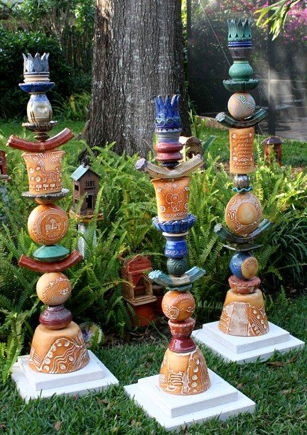 Unique Ceramic Garden Totems - Best Custom Designs