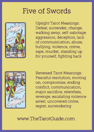 5 Espadas Tarot Meaning: Quick Guide to the Card