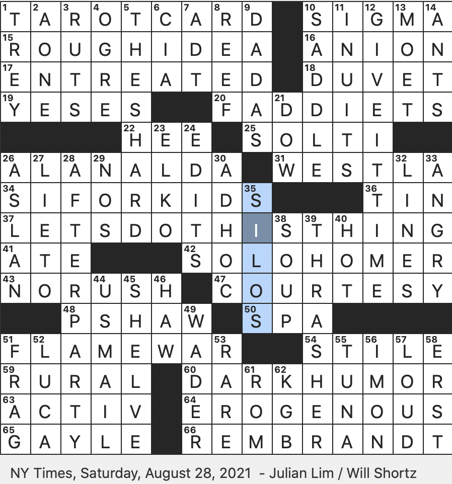 Decoding Feature of an Action Comedy NYT Crossword Answers