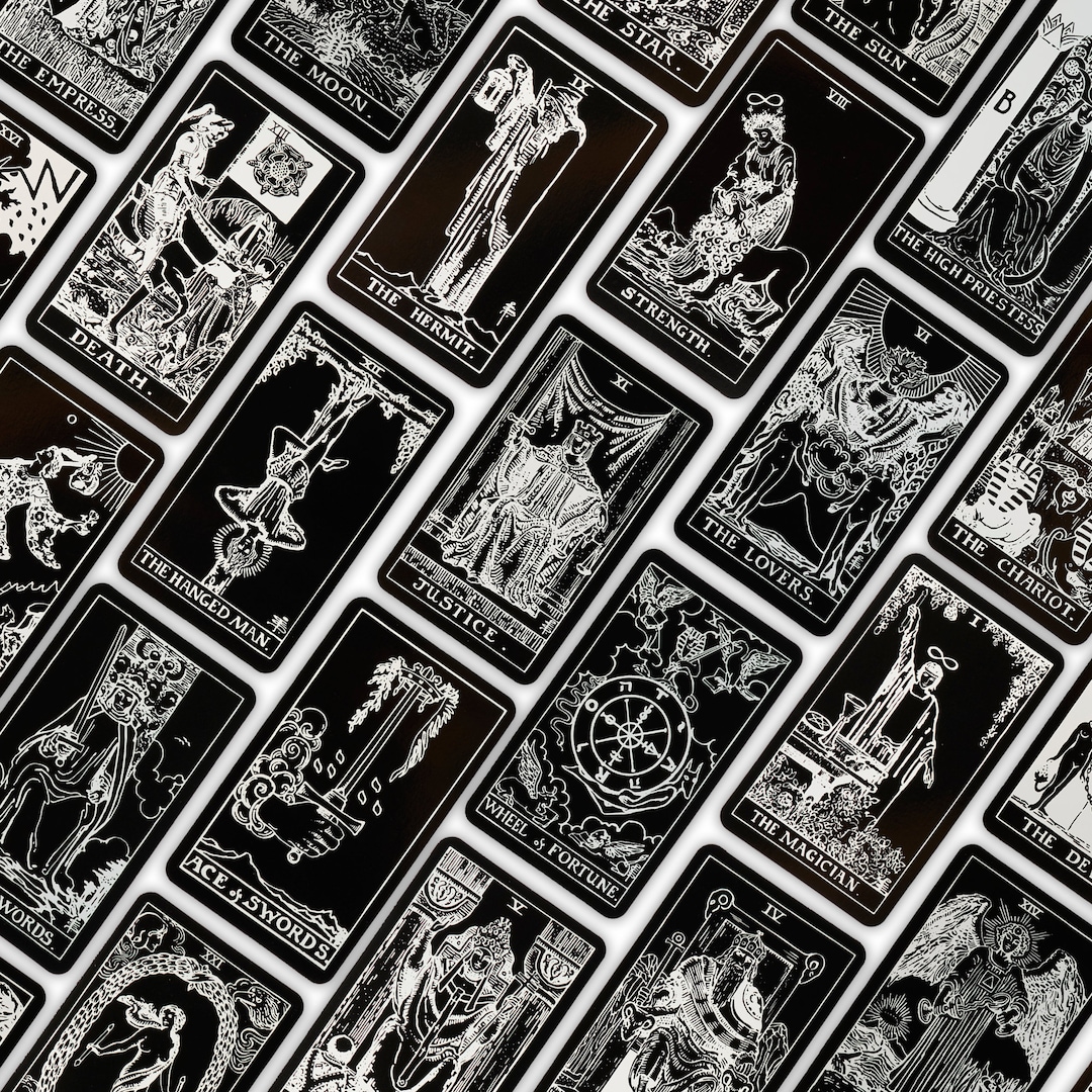 Find Unique Black White Tarot Cards Deck Here