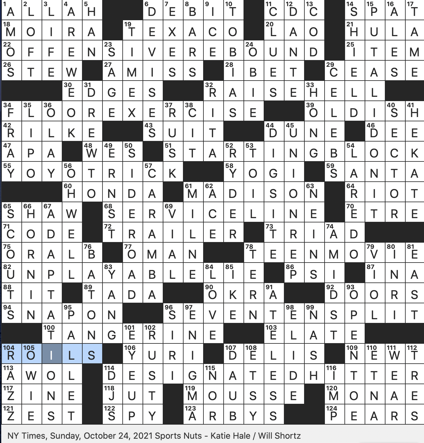 Cracking the Crossword: Sport Featuring Pushing Machines, Whats the Answer?