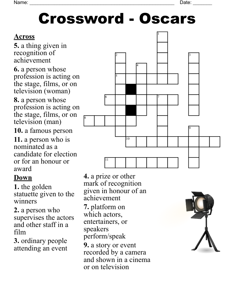 Easy Guide to Feature of an Oscar Statuette Crossword Clues