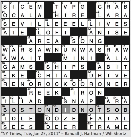 Crossword Help: Feature of Many a John Coltrane Tune Answer!