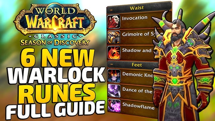 Warlock Phase 2 Runes SOD:  Where to Find All the Runes?