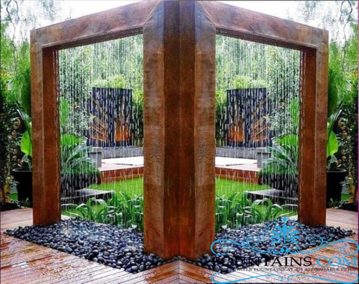 Rain Curtain Water Feature Designs: Explore Different Styles for Your Backyard.