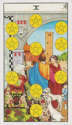 Easy guide to 10 of pentacles tarot card meaning: Unlock family and wealth insights.