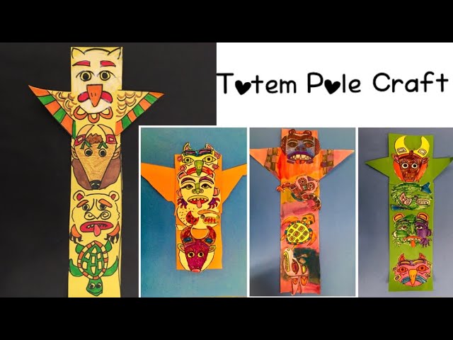 How to make a totem pole with bear? Learn about the steps involved in crafting traditional art.