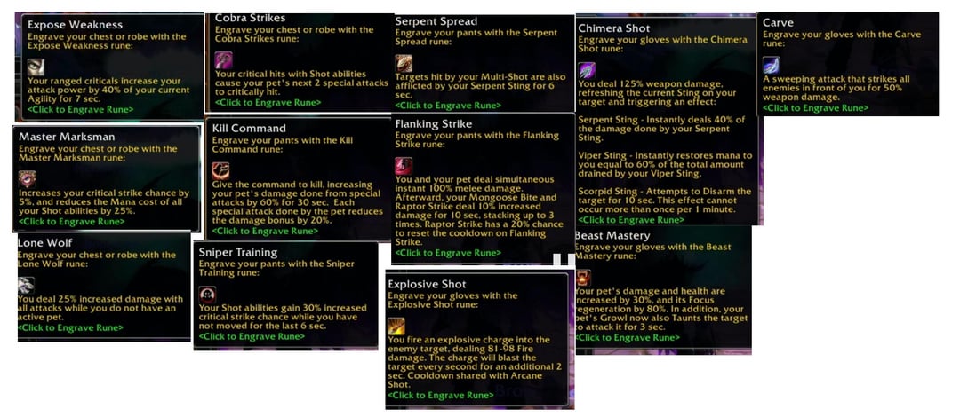 Wow SOD Runes Hunter: Maximize Your DPS with These Runes!