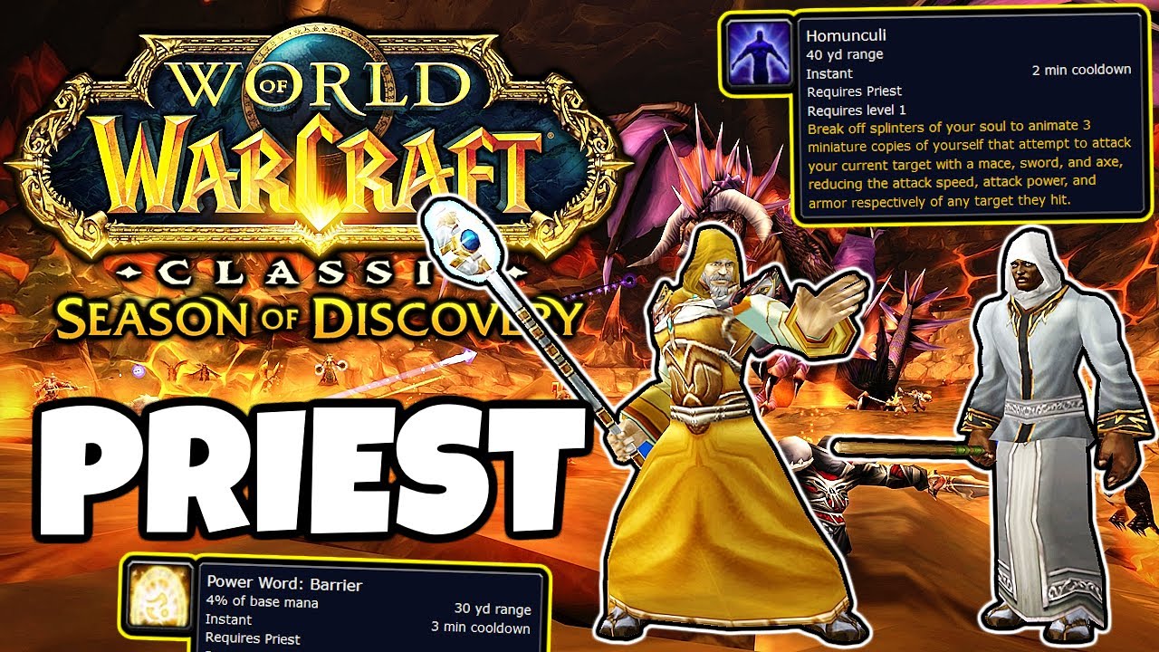 Wow Classic Season of Discovery Priest Runes: Leveling and Raiding Tips!